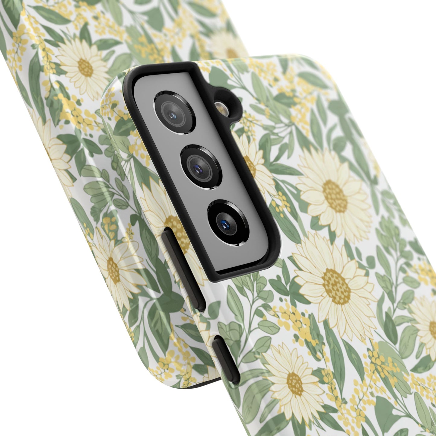 Daisy Meadow Tough Phone Case — Floral Protective Phone Cover