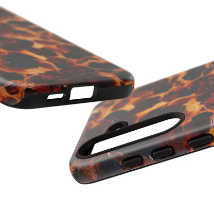 Tortoiseshell Phone Case — Protective iPhone Cover with Classic Amber Pattern