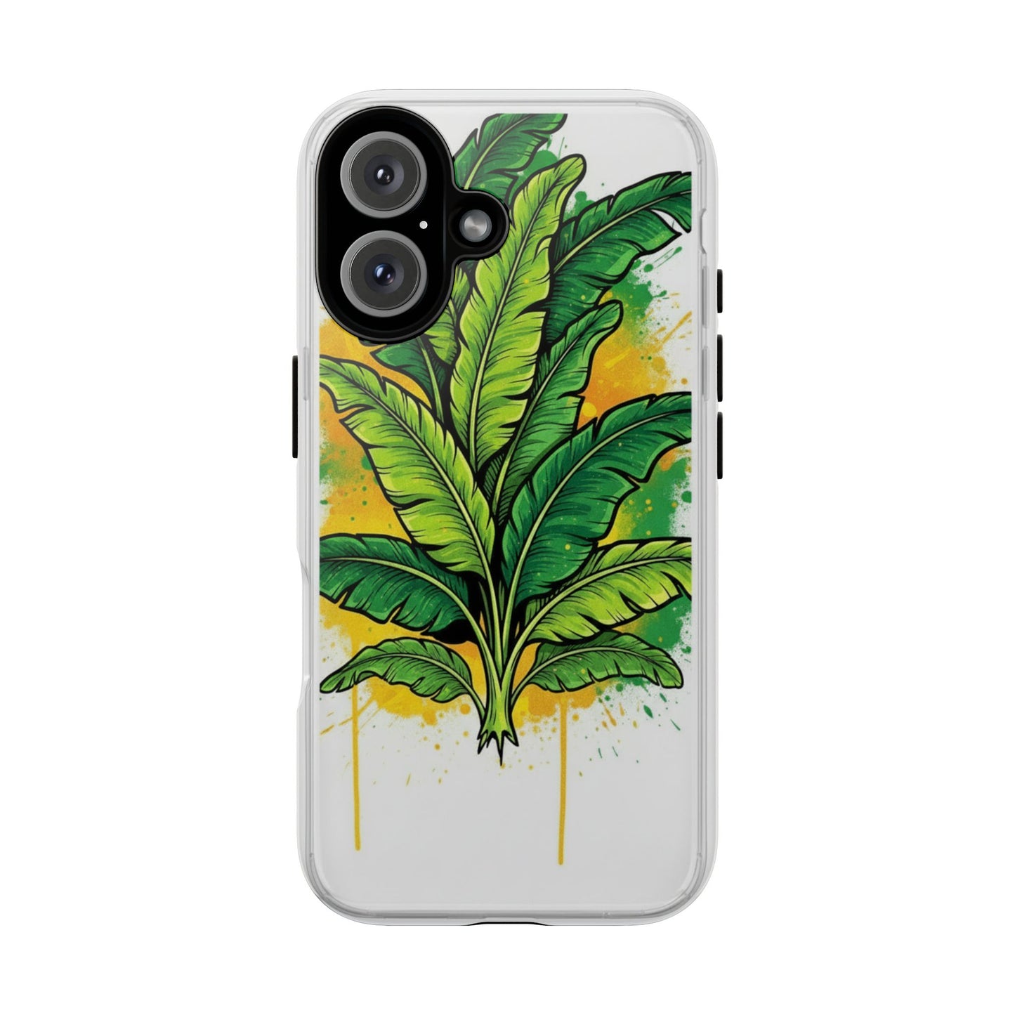 Tropical Banana Leaf Phone Case — Vibrant Green Plant Protector