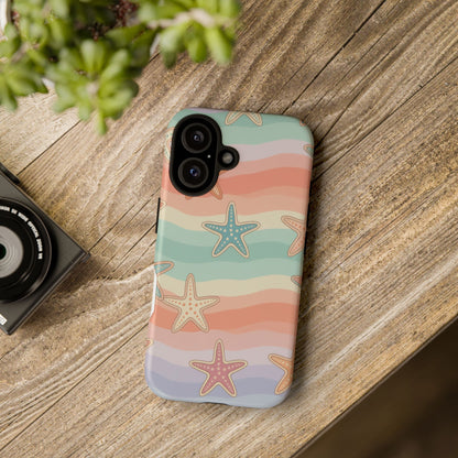 Starfish Wave Tough Phone Case — Pastel Beach Protective Cover