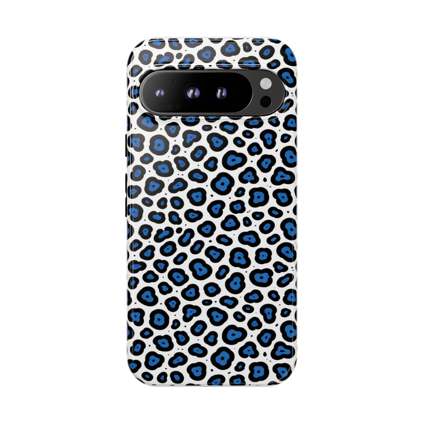 Blue Leopard Print Phone Case – Tough Protective Cover