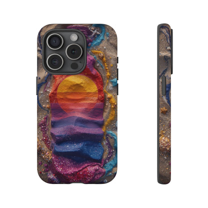 Phone Case — Colorful Sand Art Sunset Tough Protective Case