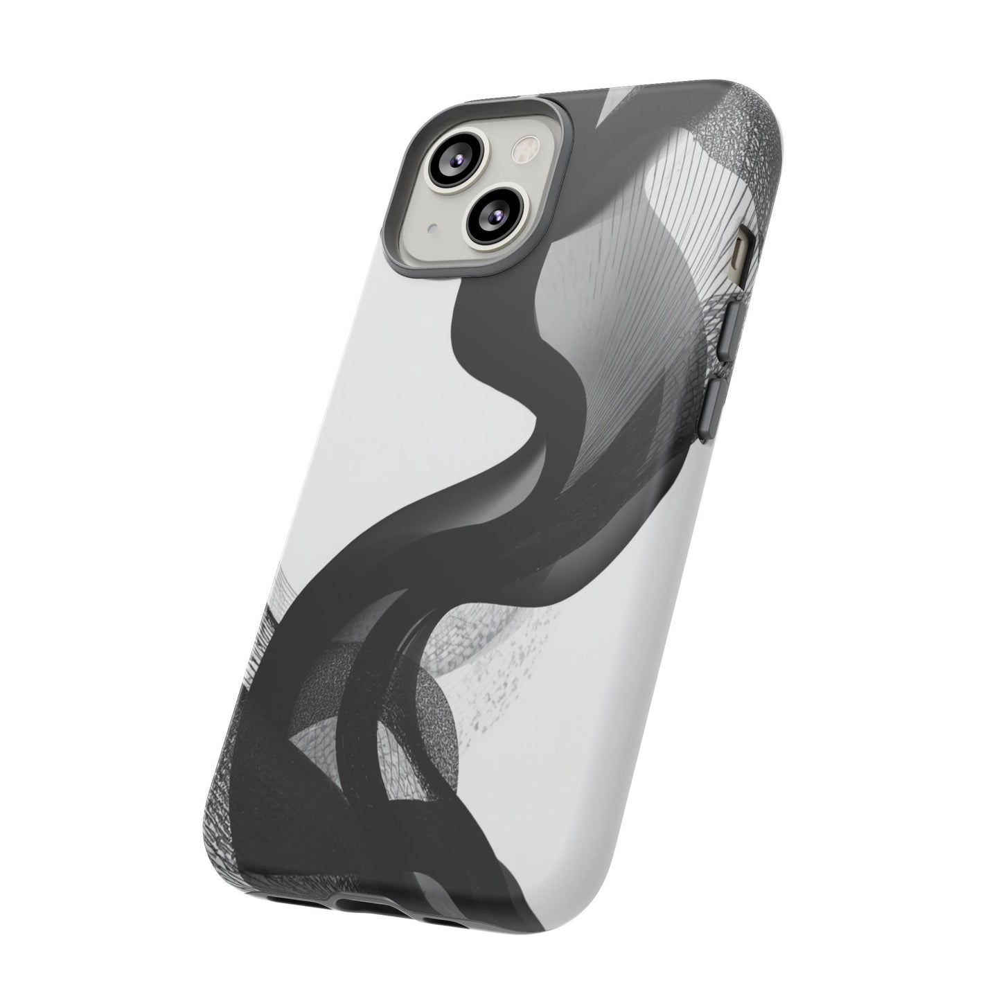 Phone Case — Monochrome Abstract Protective Cover