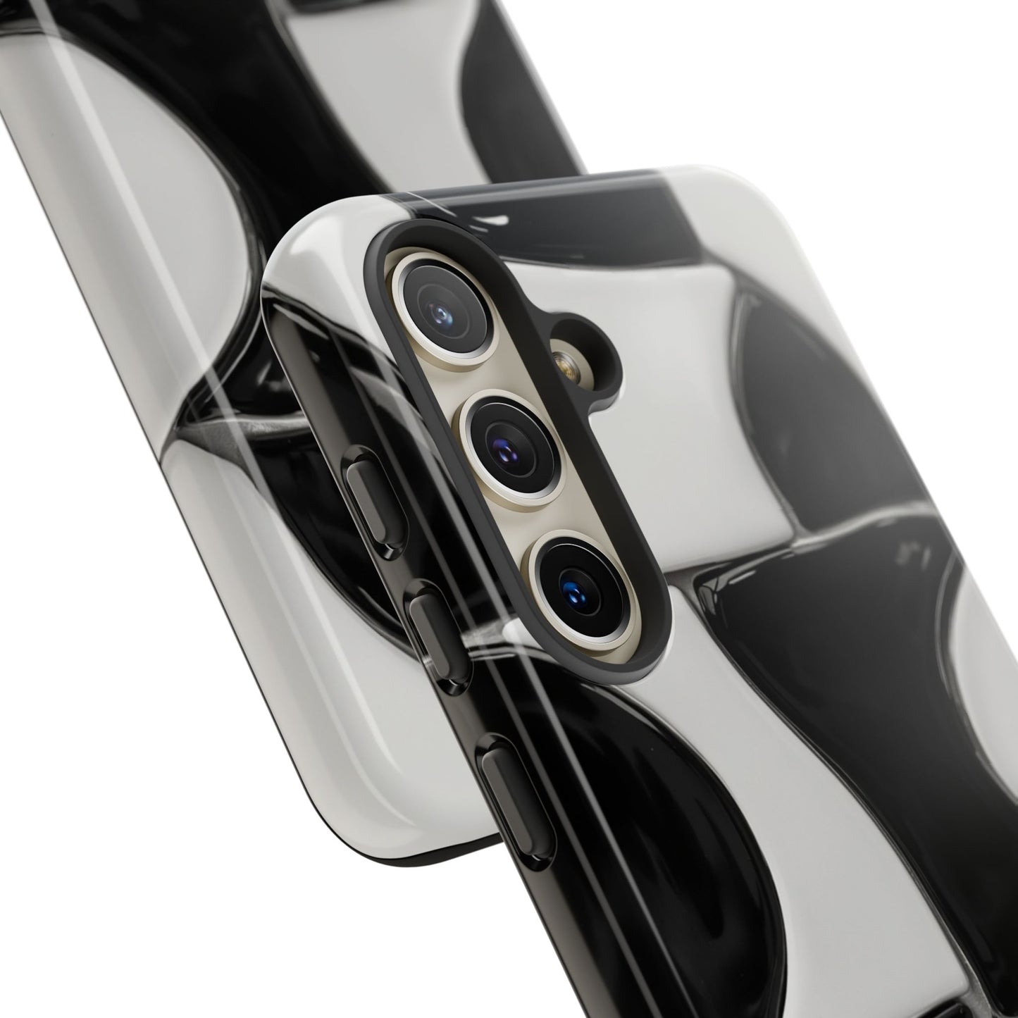 Black & White Abstract Pattern Tough Phone Case