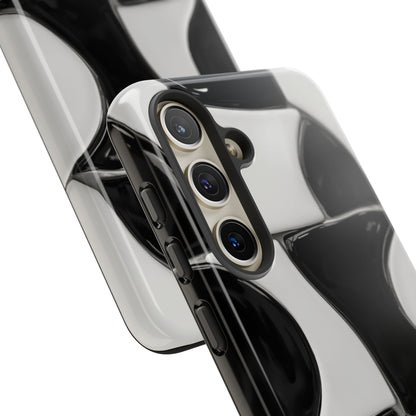 Black & White Abstract Pattern Tough Phone Case