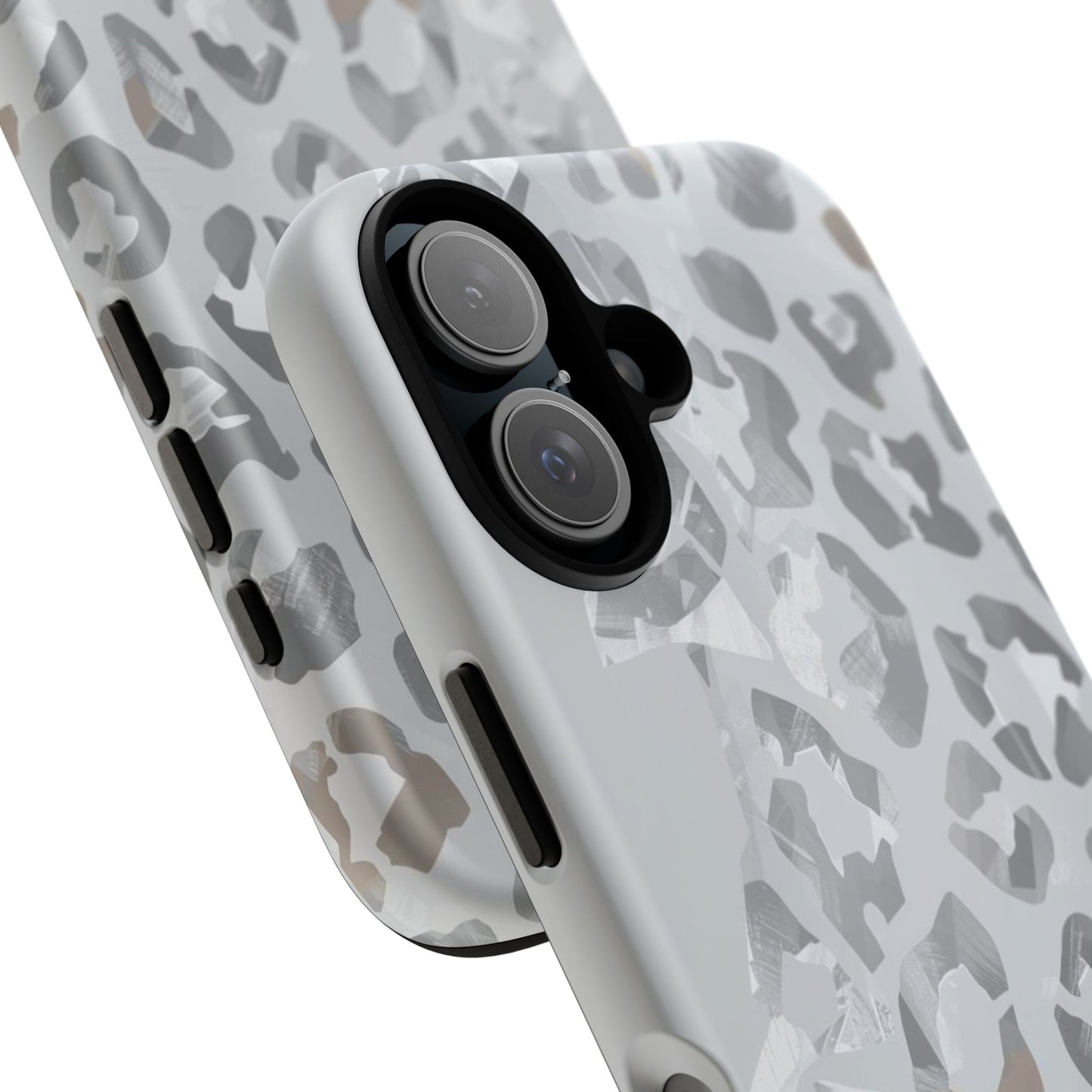 Silver Leopard Tough Phone Case
