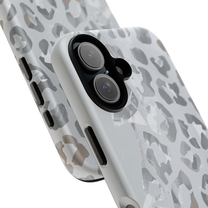 Silver Leopard Tough Phone Case