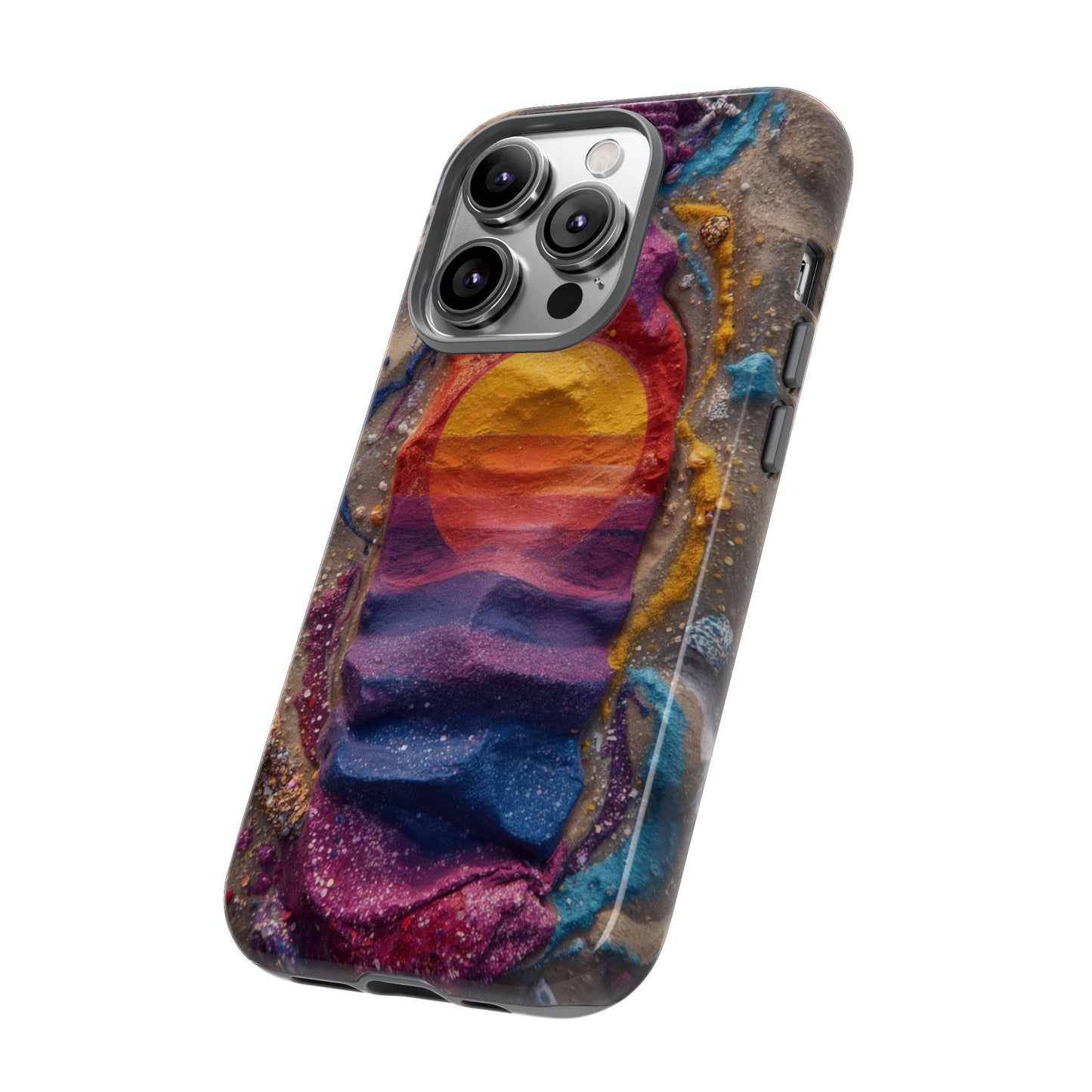 Phone Case — Colorful Sand Art Sunset Tough Protective Case