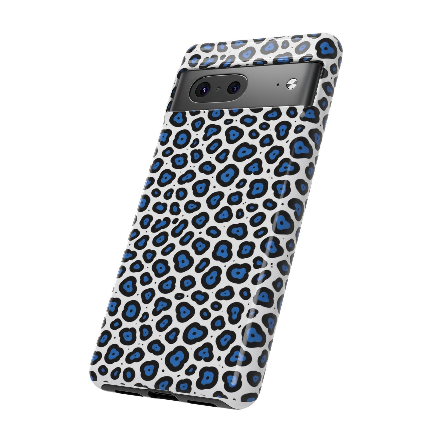 Blue Leopard Print Phone Case – Tough Protective Cover