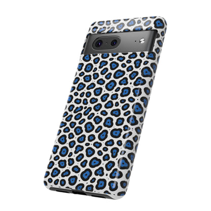 Blue Leopard Print Phone Case – Tough Protective Cover
