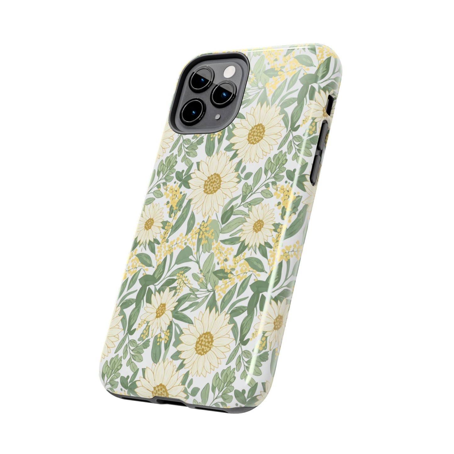 Daisy Meadow Tough Phone Case — Floral Protective Phone Cover