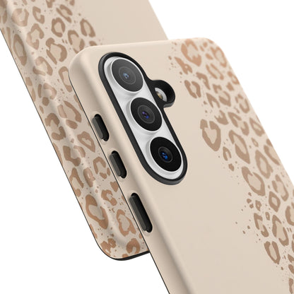 Phone Case – Beige Leopard Print Protective Cover