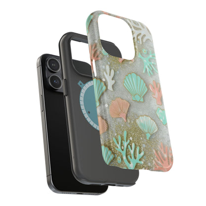 Seashell Coral Magnetic Impact Phone Case