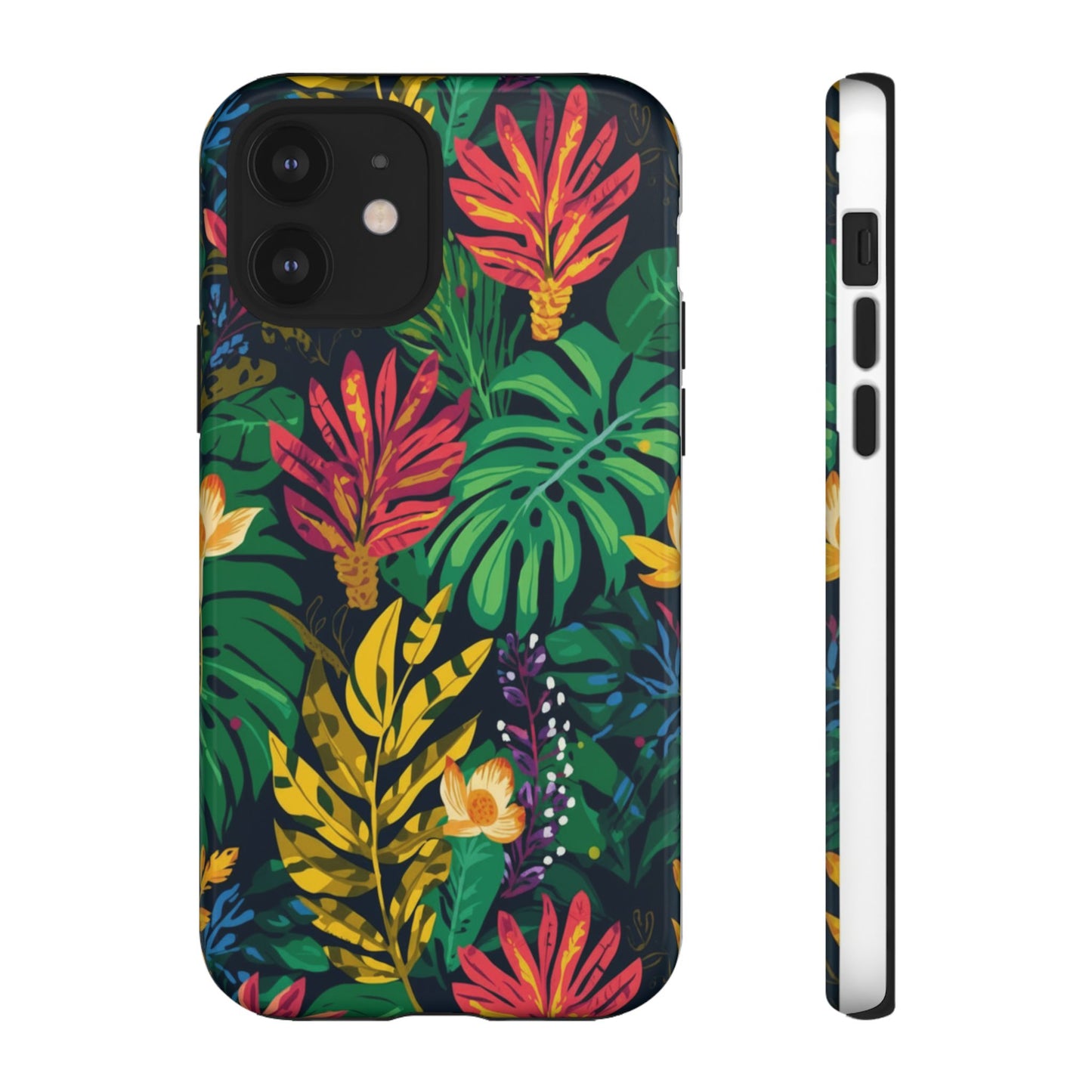 Tropical Floral Phone Case — Vibrant Jungle Leaf Protective Cover