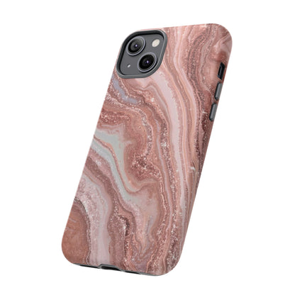 Rose Gold Marble Tough Phone Case