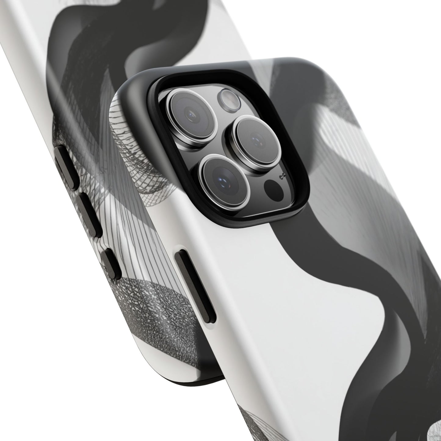 Phone Case — Monochrome Abstract Protective Cover