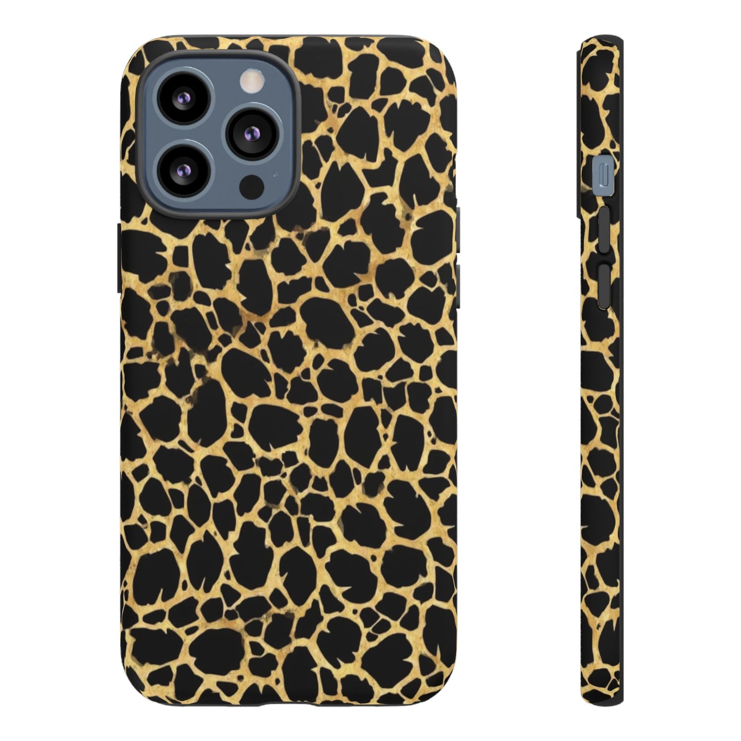 Giraffe Print Tough Phone Case — Durable Leopard-Style Protective Cover