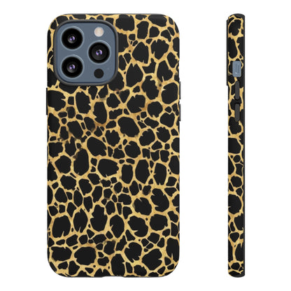 Giraffe Print Tough Phone Case — Durable Leopard-Style Protective Cover