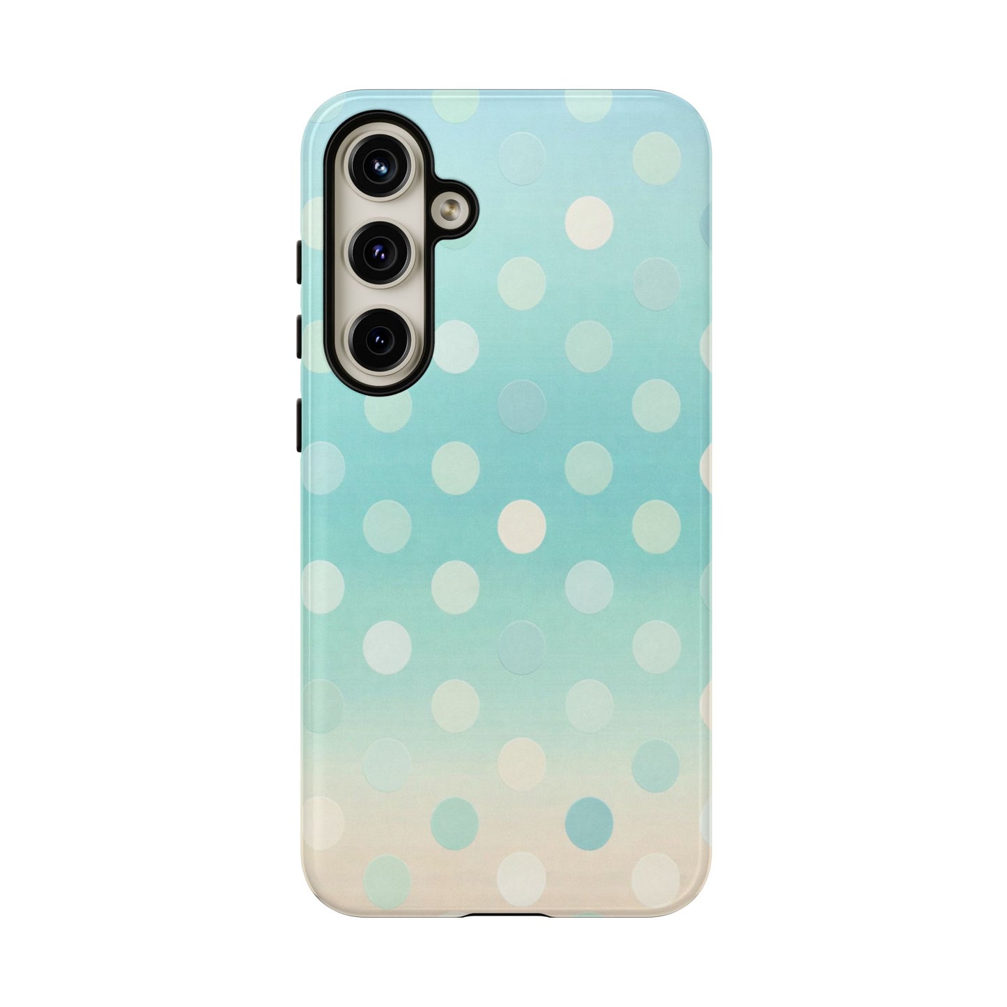 Abstract Palm Tough Phone Case — Minimal Coastal Blue Protective Cover