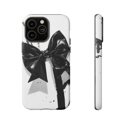Phone Case — Black Bow Graphic Protective Cover