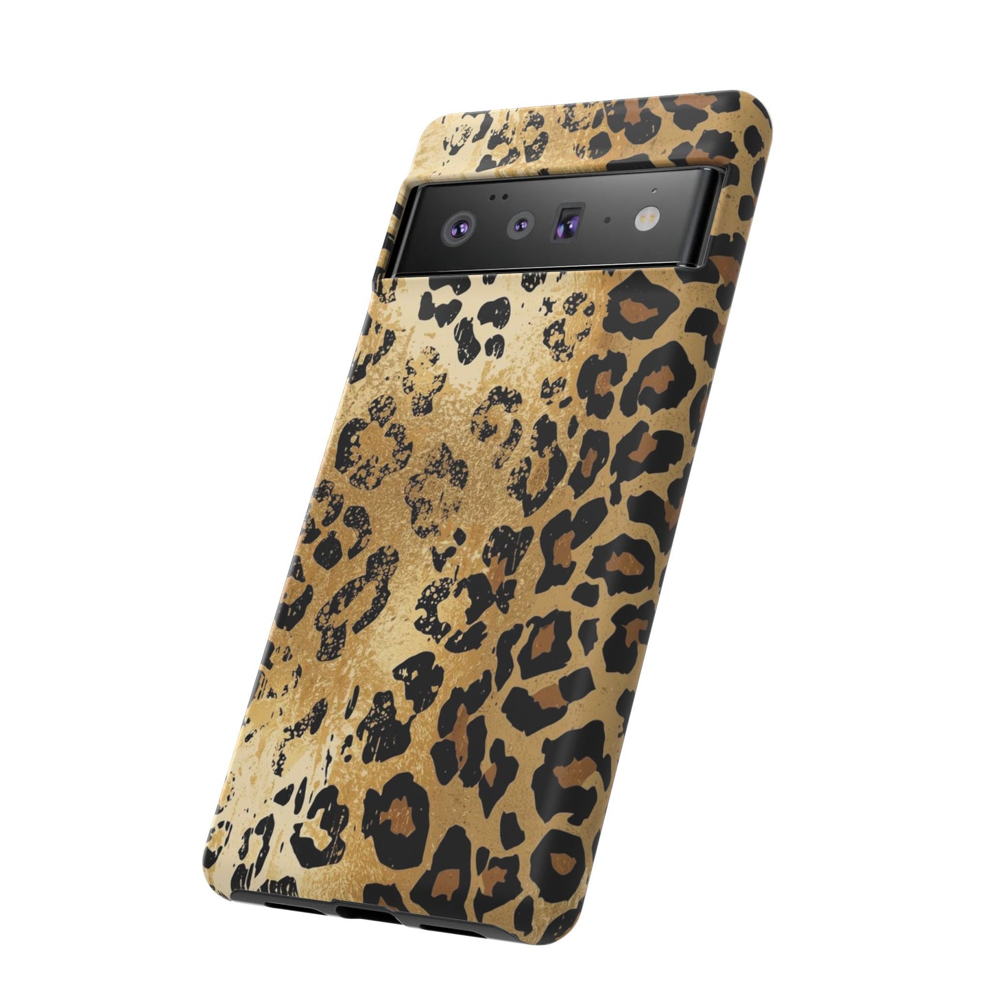 Leopard Print Tough Phone Case — Durable Protective iPhone Cover