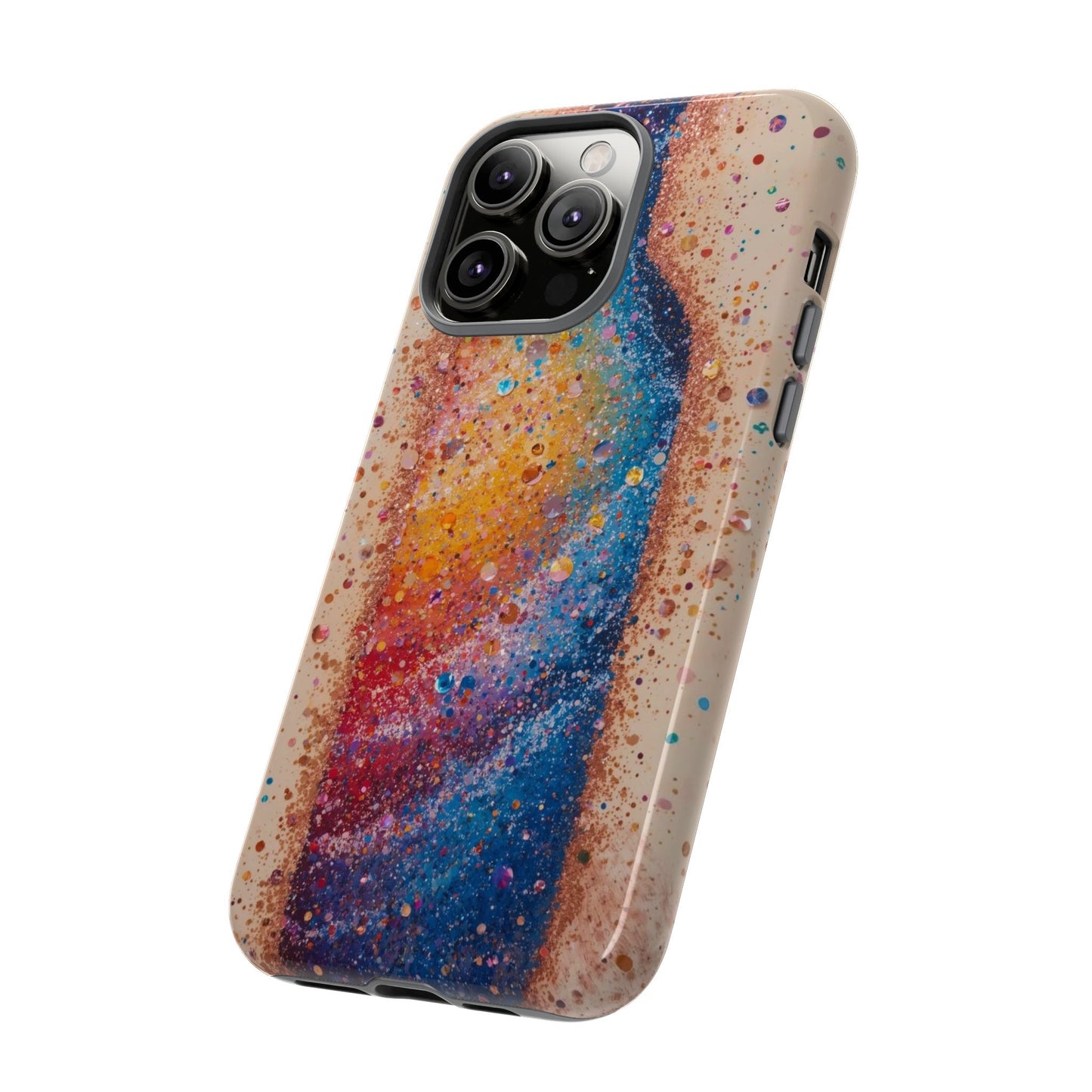 Galaxy Bottle Tough Phone Case — Colorful Nebula Splash iPhone Cover