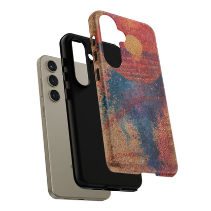Retro Sunset Tough Phone Case
