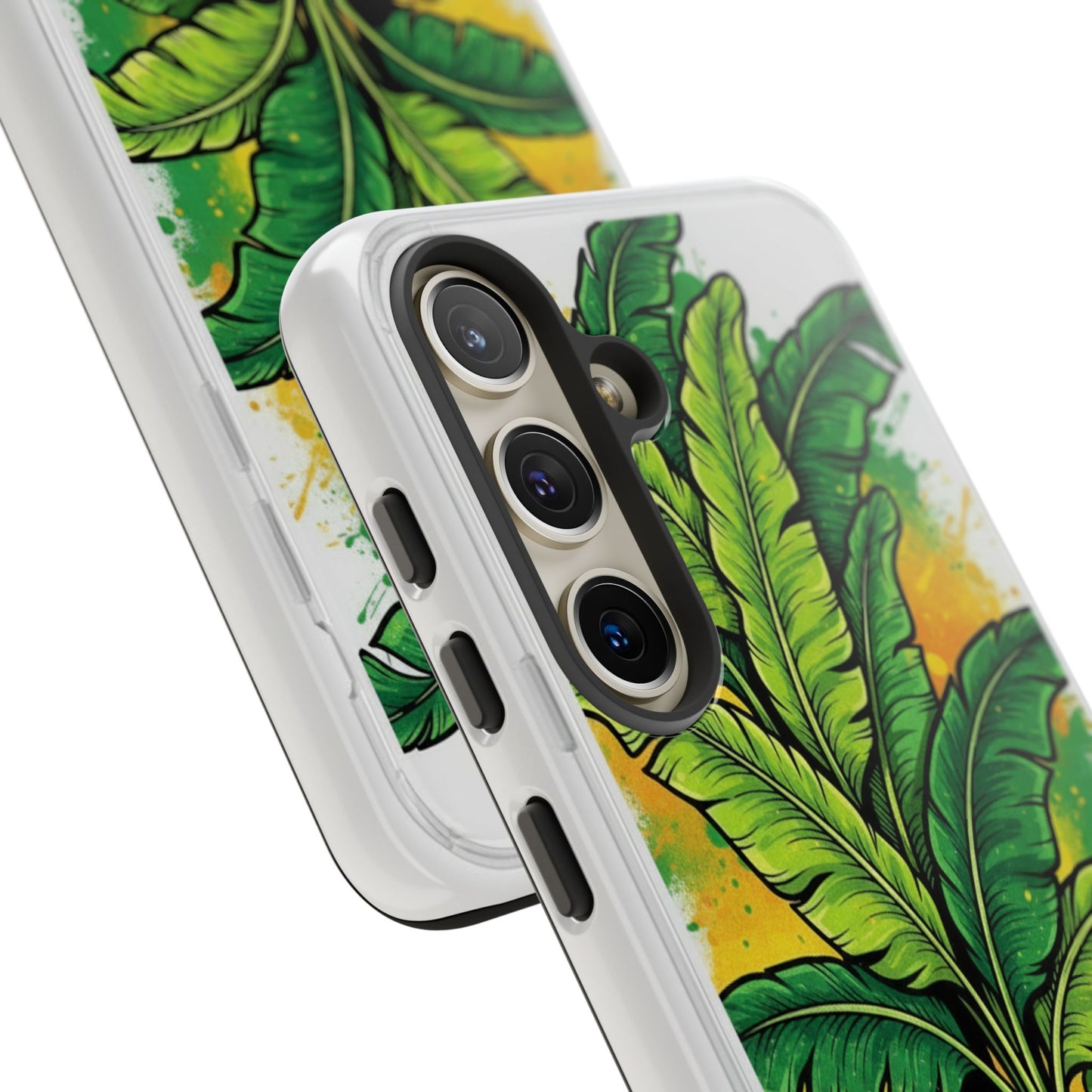 Tropical Banana Leaf Phone Case — Vibrant Green Plant Protector