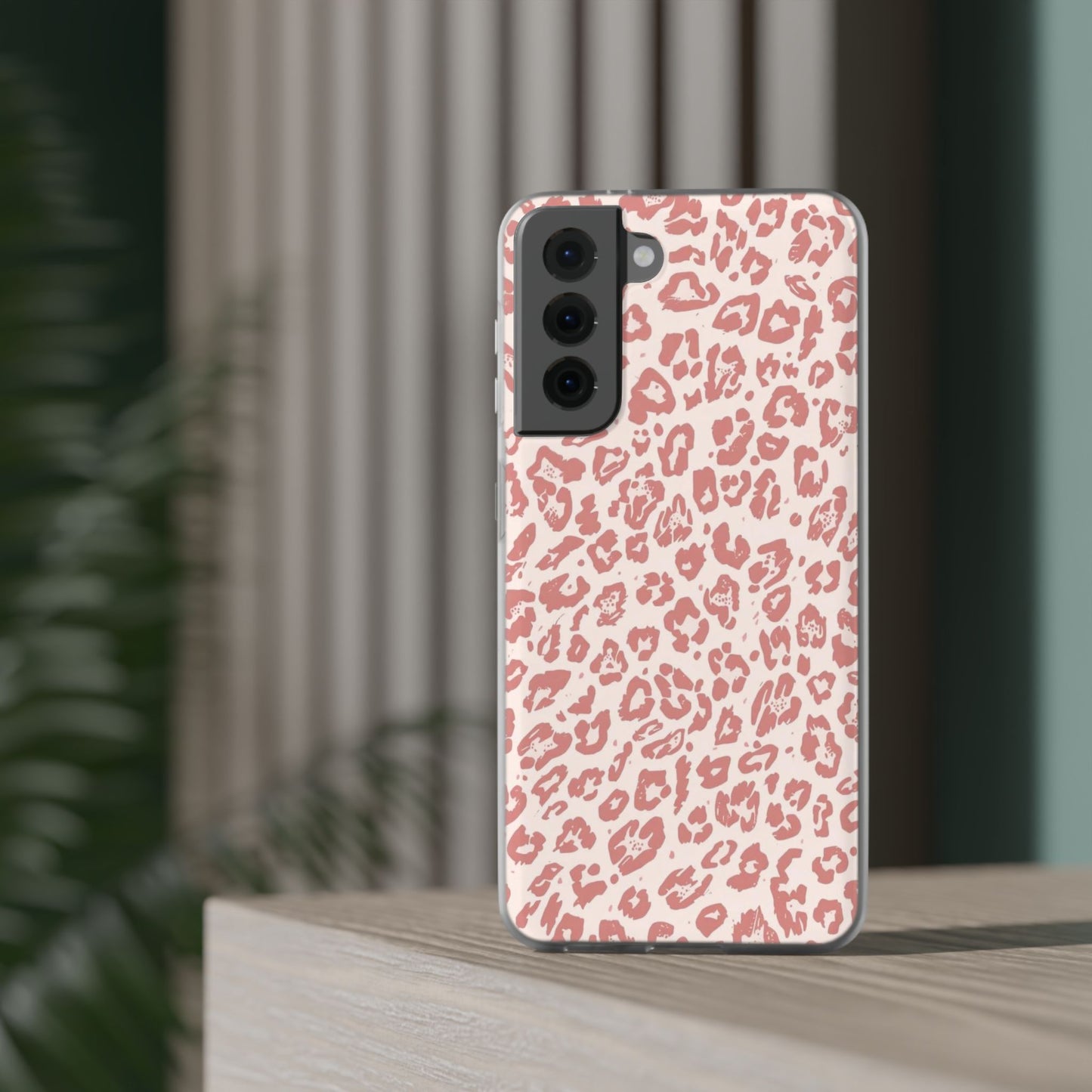 Pink Leopard Print Phone Case – Slim Flexible Protective Cover