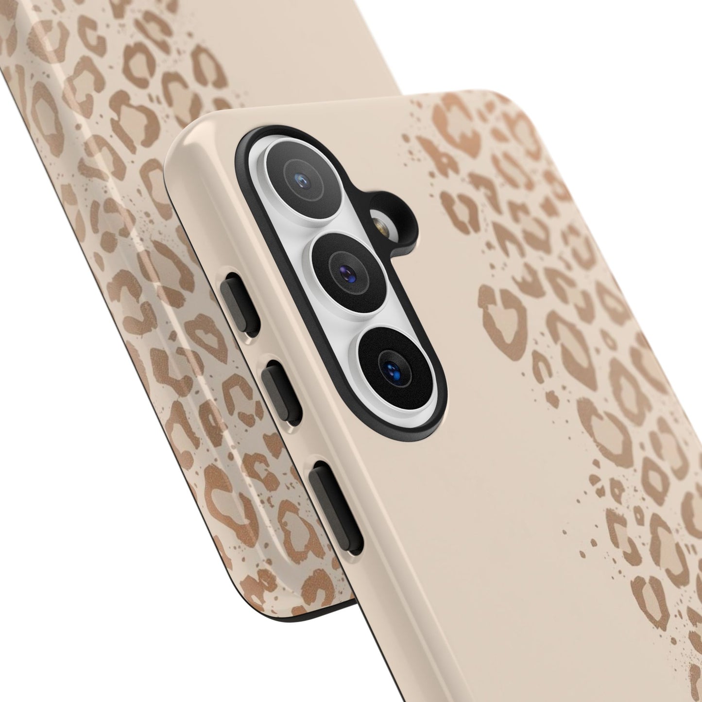 Phone Case – Beige Leopard Print Protective Cover