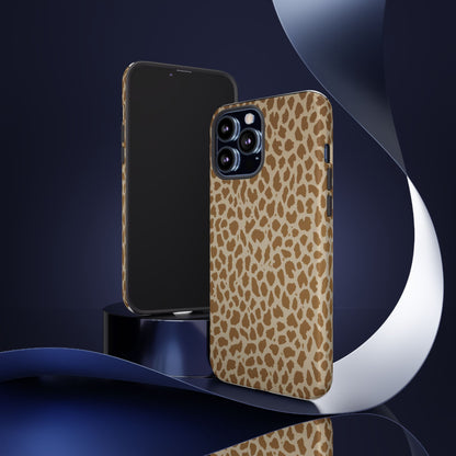 Leopard Print Tough Phone Case — Slim Protective Animal Pattern