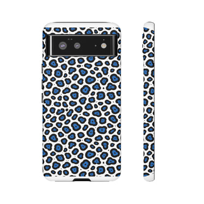 Blue Leopard Print Phone Case – Tough Protective Cover
