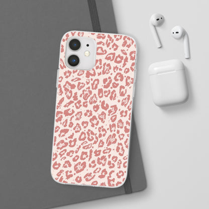 Pink Leopard Print Phone Case – Slim Flexible Protective Cover