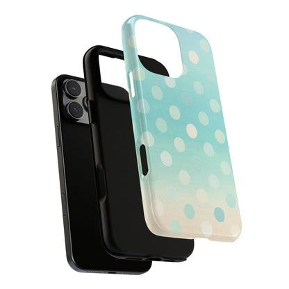 Abstract Palm Tough Phone Case — Minimal Coastal Blue Protective Cover