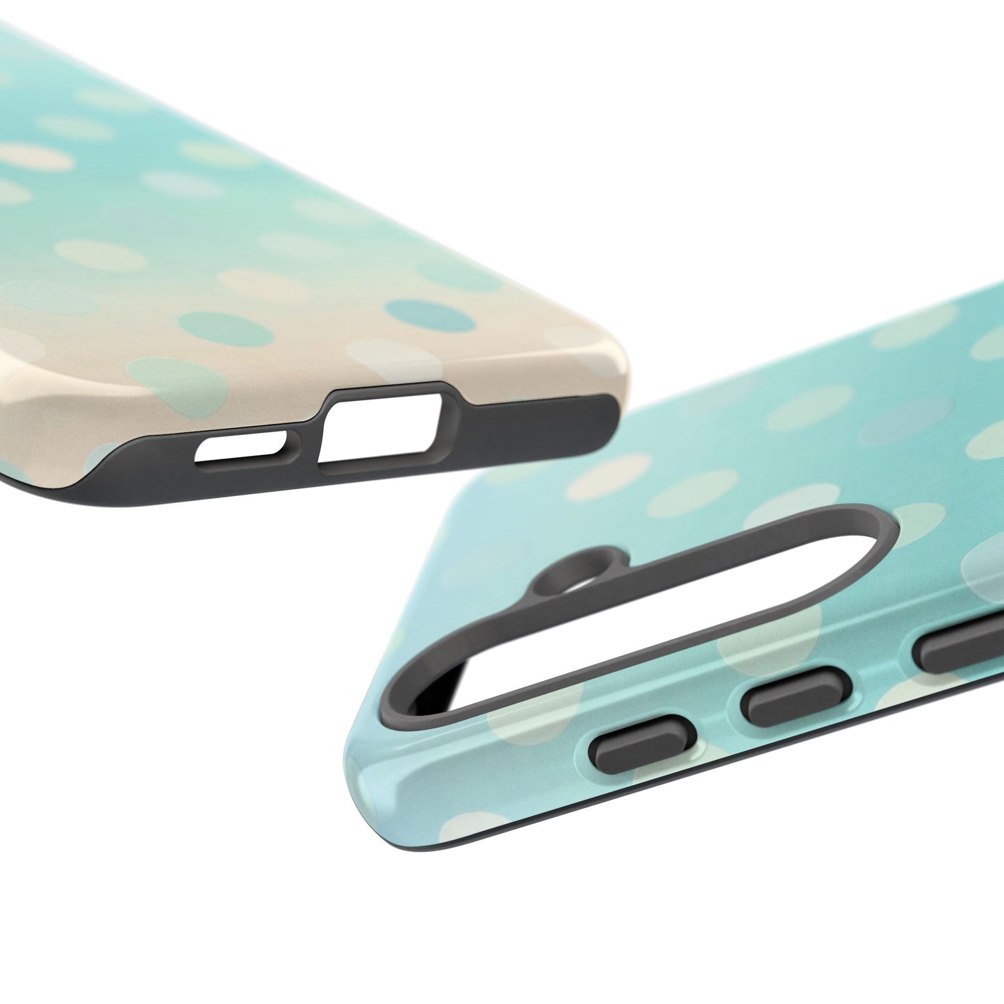 Abstract Palm Tough Phone Case — Minimal Coastal Blue Protective Cover