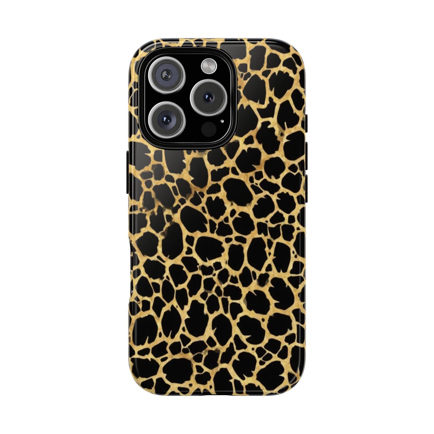 Giraffe Print Tough Phone Case — Durable Leopard-Style Protective Cover