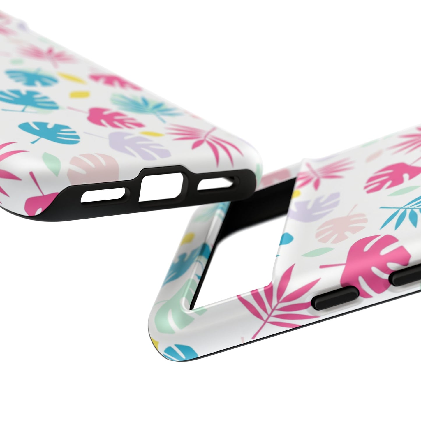 Tropical Leaf Phone Case — Colorful Pastel Monstera & Palm iPhone Case