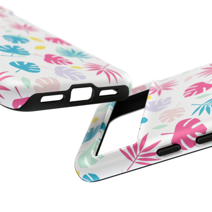 Tropical Leaf Phone Case — Colorful Pastel Monstera & Palm iPhone Case
