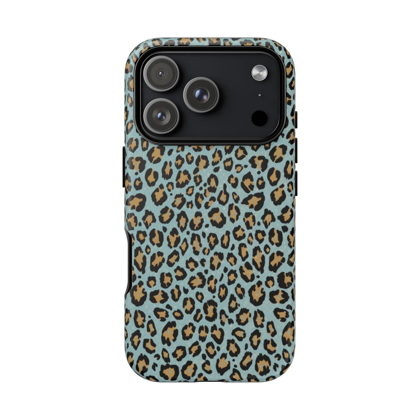 Leopard Print Tough Phone Case - Blue Cheetah Protective Cover