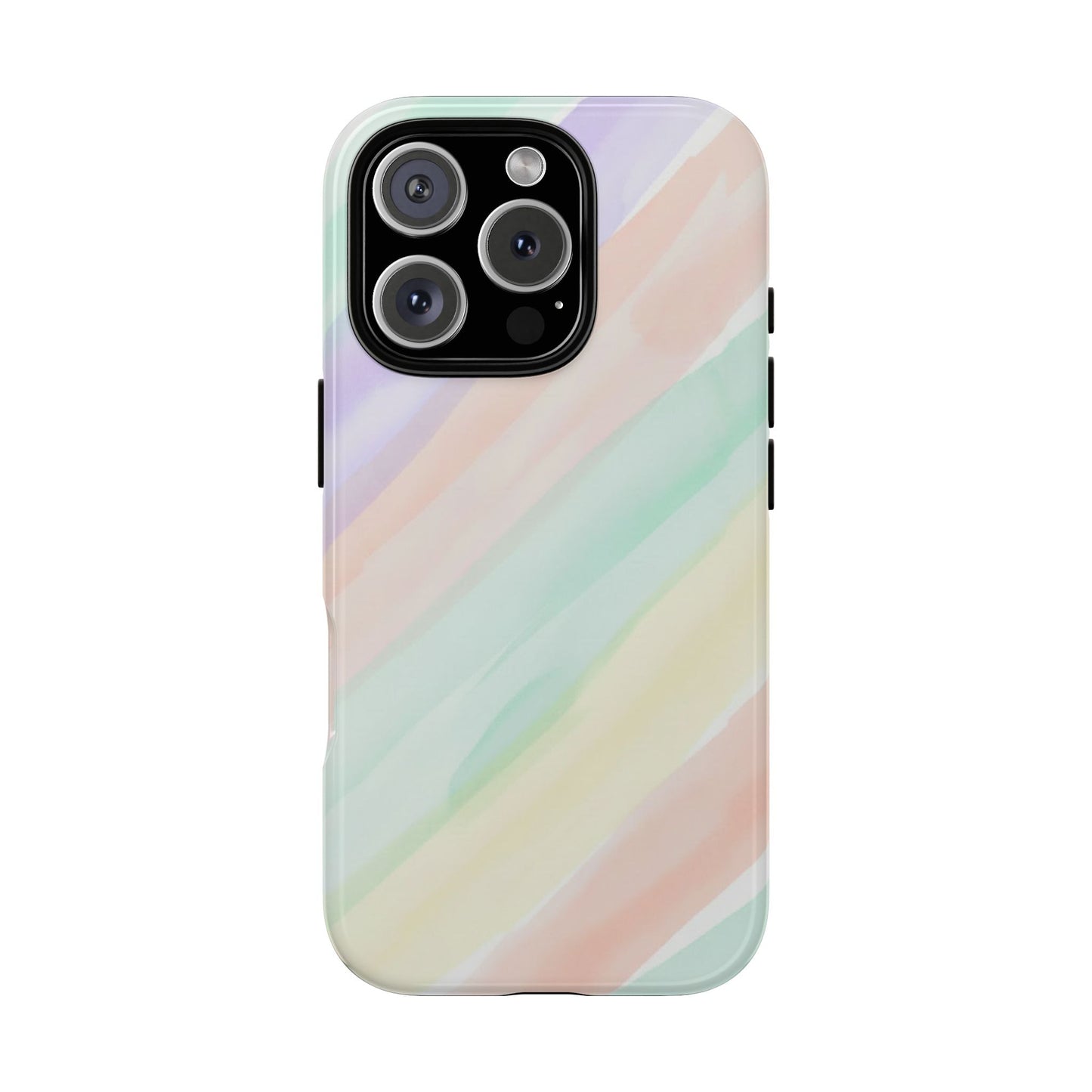 Pastel Watercolor Stripe Tough Phone Case