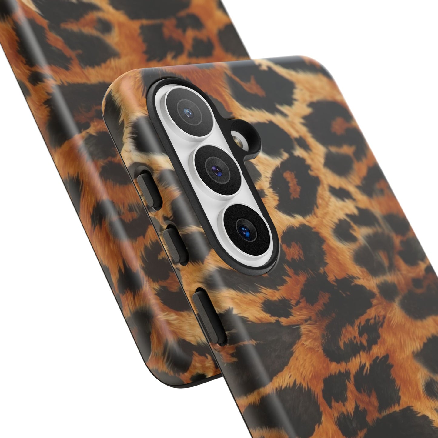 Leopard Print Tough Phone Case – Rugged Protective iPhone Cover