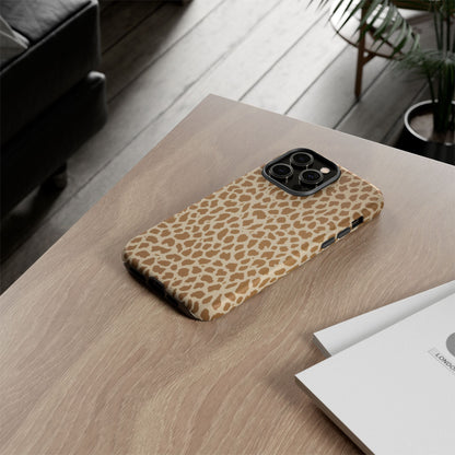 Leopard Print Tough Phone Case — Slim Protective Animal Pattern