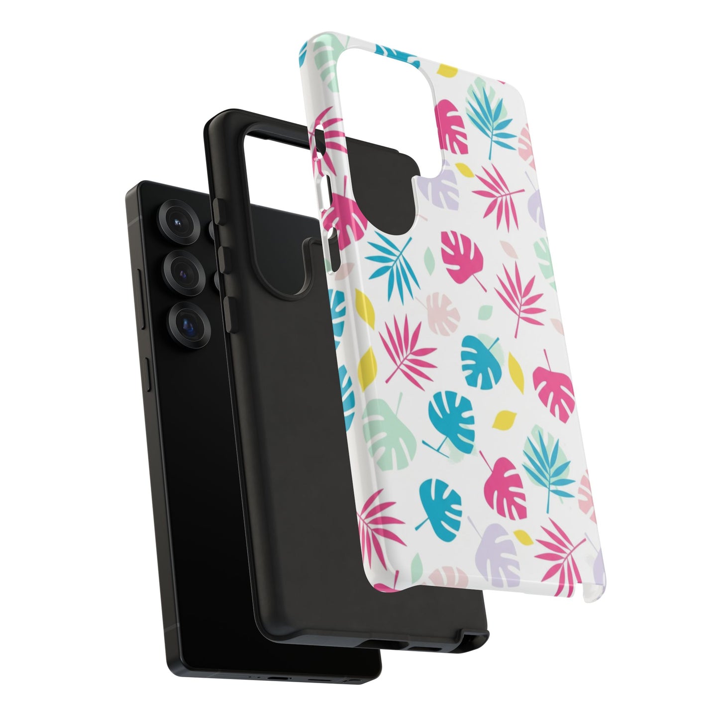 Tropical Leaf Phone Case — Colorful Pastel Monstera & Palm iPhone Case