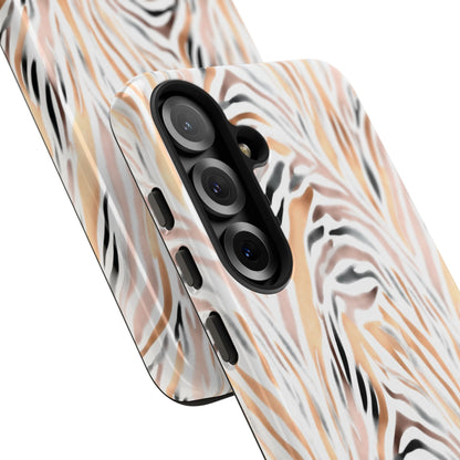 Tough Case — Neutral Watercolor Tiger Stripe Phone Case