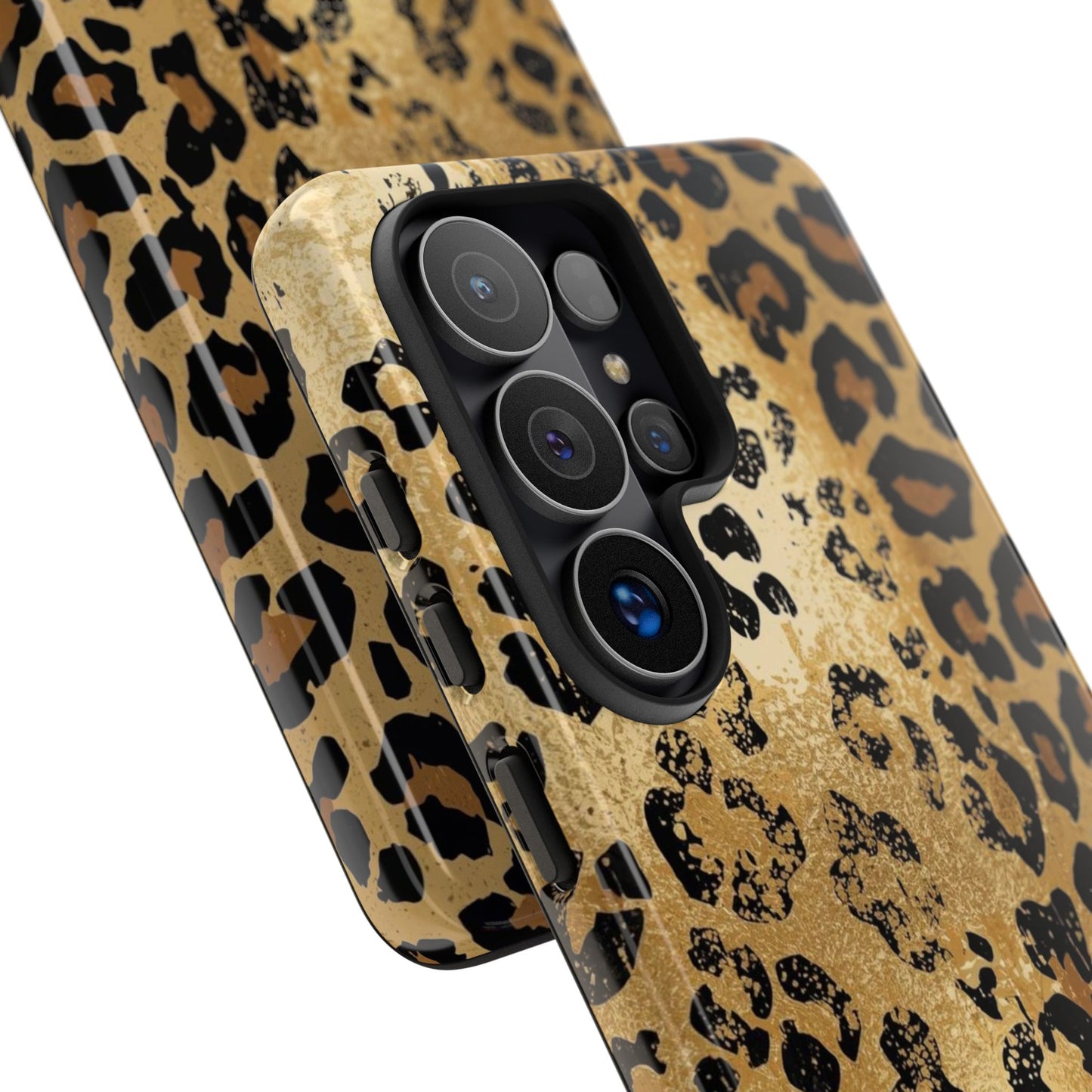 Leopard Print Tough Phone Case — Durable Protective iPhone Cover