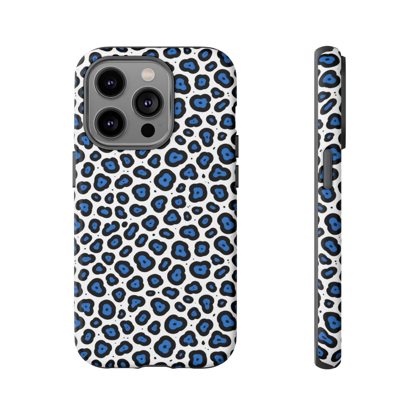 Blue Leopard Print Phone Case – Tough Protective Cover