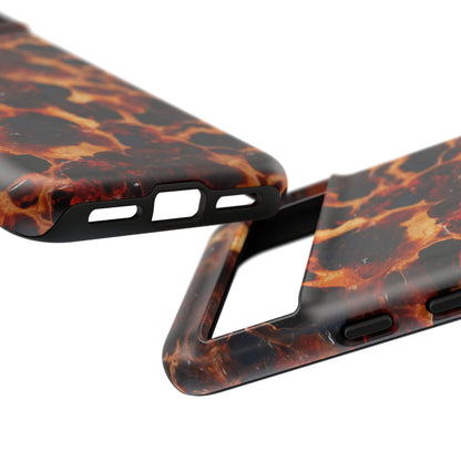 Tortoiseshell Phone Case — Protective iPhone Cover with Classic Amber Pattern