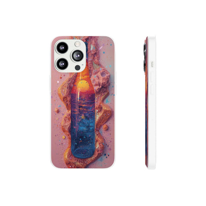 Phone Case — Surreal Sunset Bottle Art Flexible Protective Cover