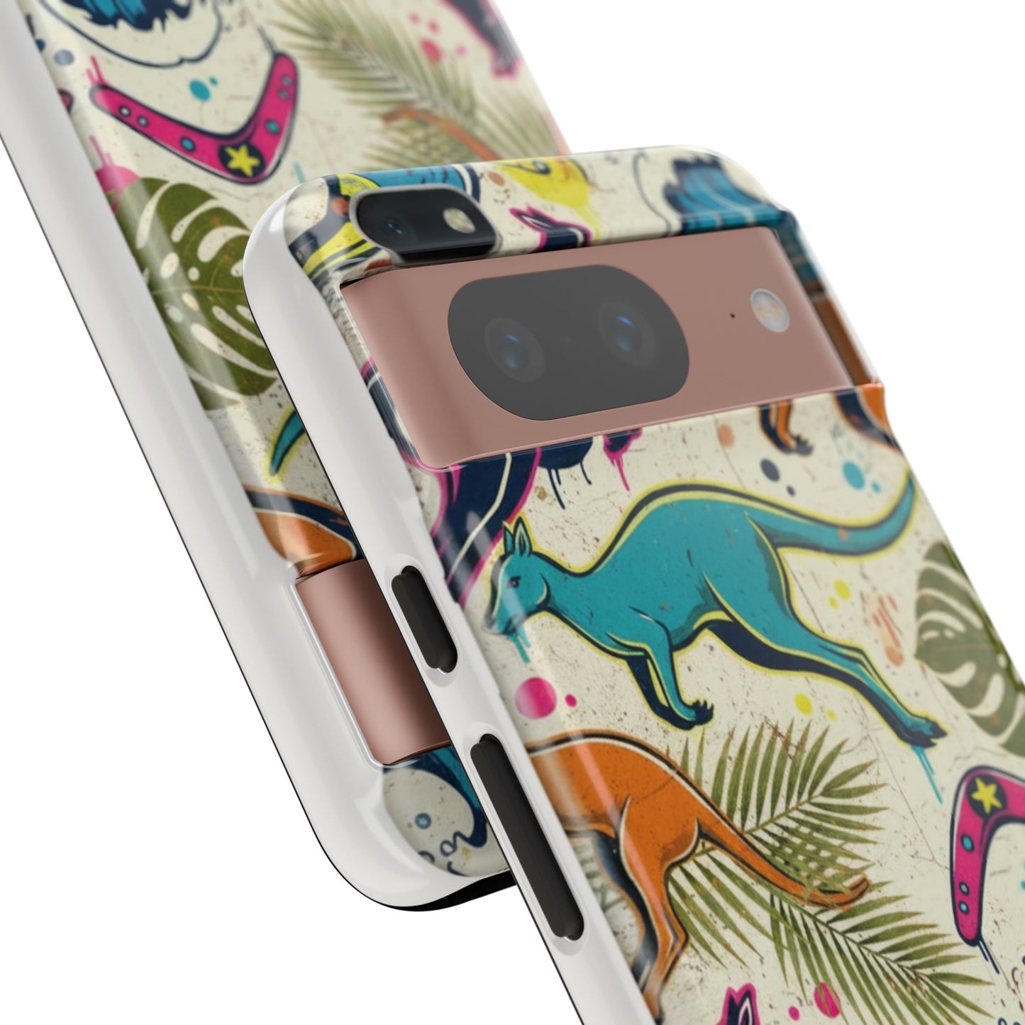 Tough Cases — Colorful Surfing Kangaroo Phone Case