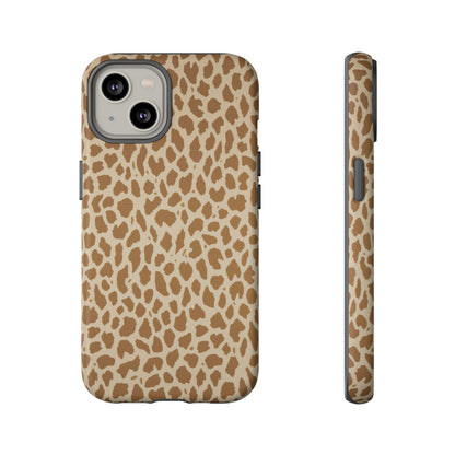 Leopard Print Tough Phone Case — Slim Protective Animal Pattern